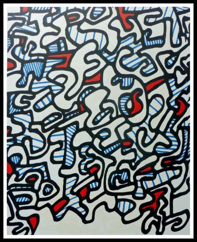 Jean DUBUFFET - Composition VIII, 1967, sérigraphie originale 2
