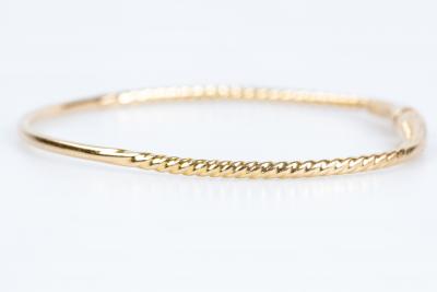 Bracelet rigide en or jaune 18 carats 2