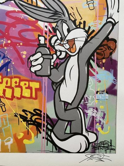 FAT - Bugs Bunny Heart, 2023 - lithographie offset originale signée 2