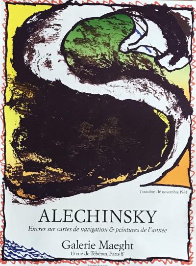 Alechinsky - Affiche lithographique d’exposition 2