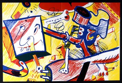 Bernard RANCILLAC - Composition, 1964 - Lithograph 2