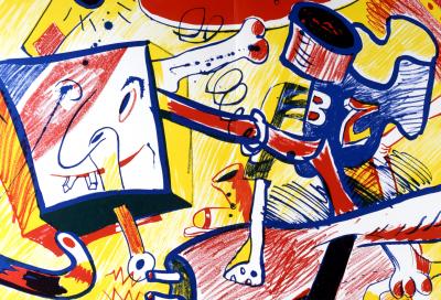 Bernard RANCILLAC - Composition, 1964 - Lithograph 2