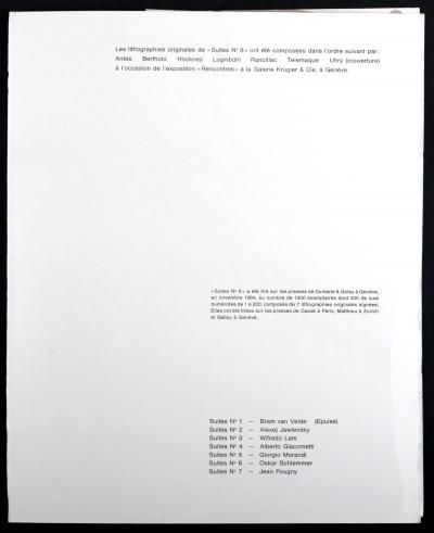 Bernhard LUGINBUHL - Abstract Composition, 1964 - Lithograph 2