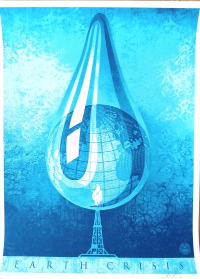 Shepard FAIREY (Obey)  - Earth Crisis Drop - Sérigraphie signée 2