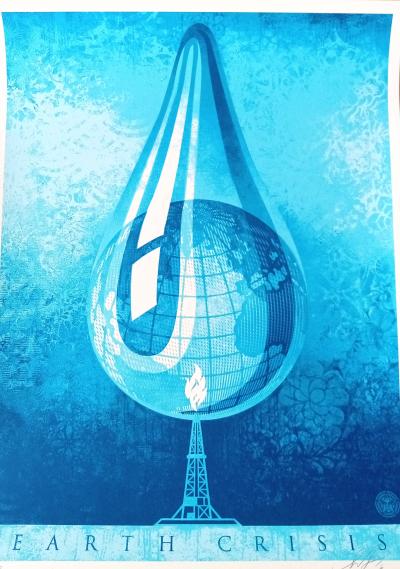 Shepard FAIREY (Obey)  - Earth Crisis Drop - Sérigraphie signée 2