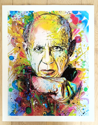 C215 - Pablo Picasso -  Impression digitale signée au crayon 2