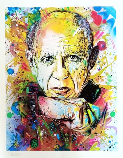 C215 - Pablo Picasso -  Impression digitale signée au crayon 2