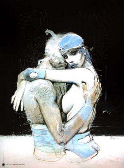 Enki Bilal - Bleu sang ... à part - Affiche édition d’art