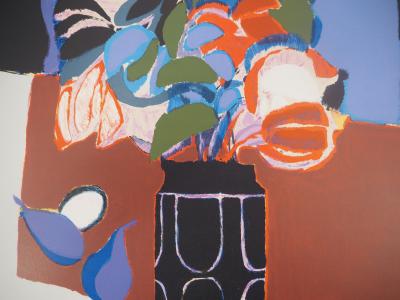 Gabriel GODARD : Nature morte aux poires - Lithographie originale signée 2