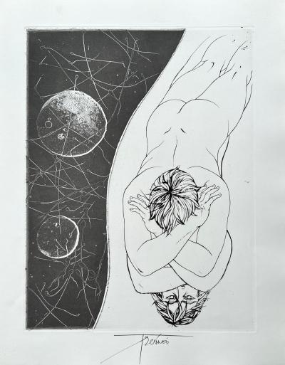 Pierre Yves Trémois - L’homme, 1970 - Gravure originale signée à l’encre 2