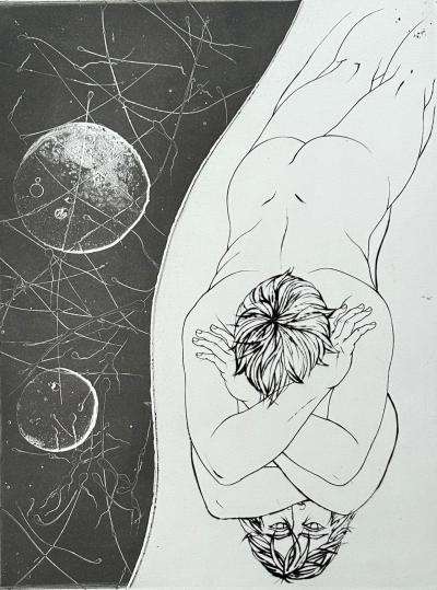 Pierre Yves Trémois - L’homme, 1970 - Gravure originale signée à l’encre 2