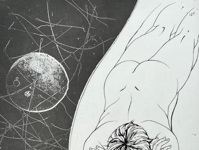 Pierre Yves Trémois - L’homme, 1970 - Gravure originale signée à l’encre 2
