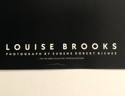 Louise Brooks - affiche non signée de 1991 2