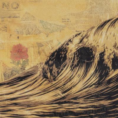 Shepard FAIREY (OBEY) : Dark Wave - Sérigraphie originale signée 2