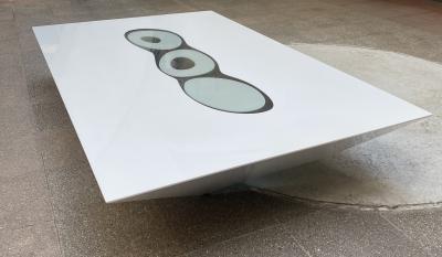 Saazs - Table basse blanche lumineuse 2