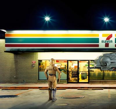 Mr Strange - 7 Eleven Supermarket is Closed - Giclée sur papier Hanhemühle 2