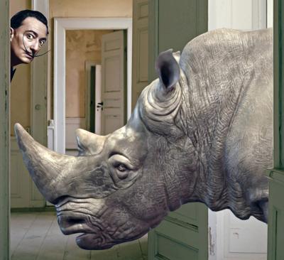 Mr Strange - Salvador Dali’s Rhinoceros - Giclée sur papier Hanhemühle 2