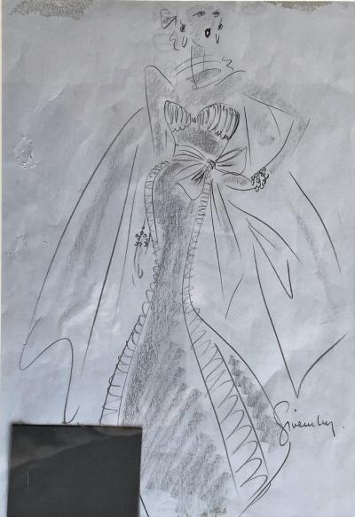 Hubert de GIVENCHY - Robe du soir - Dessin original, Haute couture 2