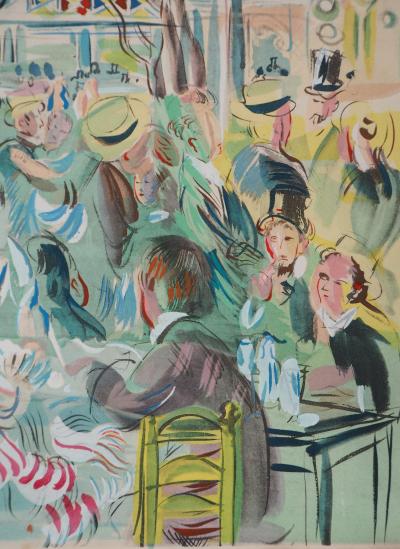 Raoul DUFY - Bal du Moulin de la Galette, 1953 - Lithographie Originale Signée 2