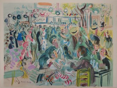 Raoul DUFY - Bal du Moulin de la Galette, 1953 - Lithographie Originale Signée 2