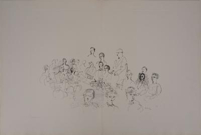 Raoul DUFY - Le diner élégant : l’heure des toasts, 1953, Gravure originale 2