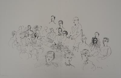 Raoul DUFY - Le diner élégant : l’heure des toasts, 1953, Gravure originale 2