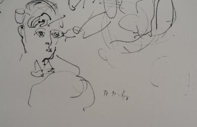 Raoul DUFY - Le diner élégant : l’heure des toasts, 1953, Gravure originale 2