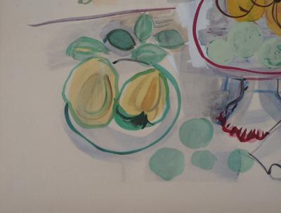 Raoul DUFY : Coupe de fruits sur la table, 1953 - Lithographie Originale Signée 2