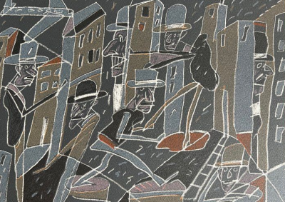 Antonio Segui  - Sans titre - Lithographie originale  de 1989 en couleurs 2