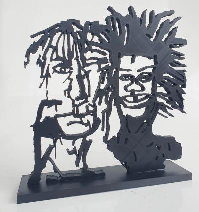 PyB - Warhol & Basquiat, 2024 - Sculpture pop street art 2