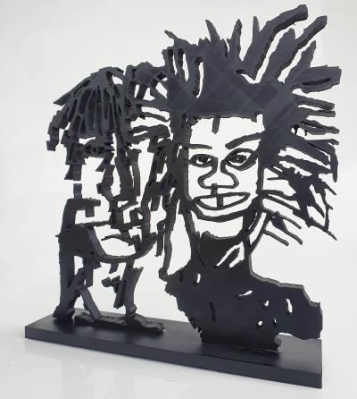 PyB - Warhol & Basquiat, 2024 - Sculpture pop street art 2