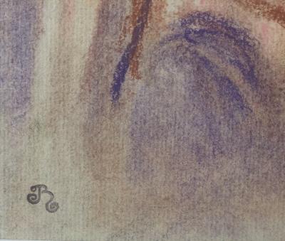 Jules RABANNES - Femme et enfant,vers 1930 - Pastel signé 2