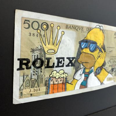 Cisco - Classy, 2024 - Acrylique sur billet 2