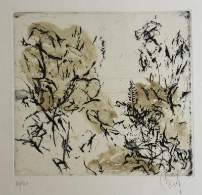 Liliane Eve Brendel - Les fougères - Gravure originale 2