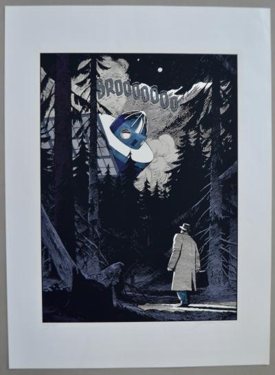 François Schuiten - les cités obscures - Triptique sérigraphies signée au crayon - 1996 2