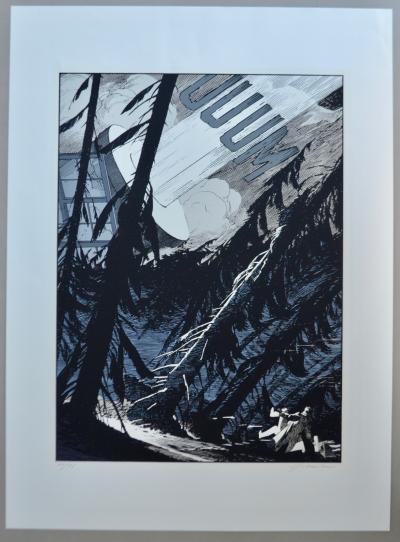 François Schuiten - les cités obscures - Triptique sérigraphies signée au crayon - 1996 2