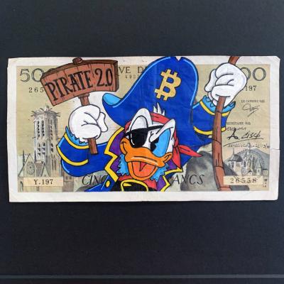 Cisco - Pirate 2.0, 2024 - Acrylique sur billet 2