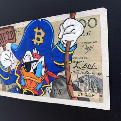 Cisco - Pirate 2.0, 2024 - Acrylique sur billet 2