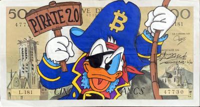 Cisco - Pirate 2.0, 2024 - Acrylique sur billet 2