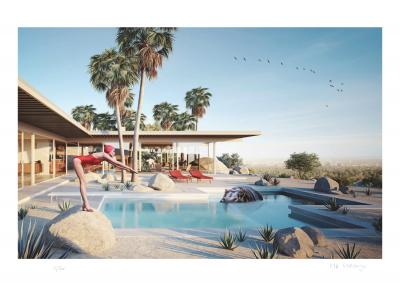 Mr Strange - A beautiful Day in Palm Spring - 2023 - Giclée sur papier Hanhemühle 2