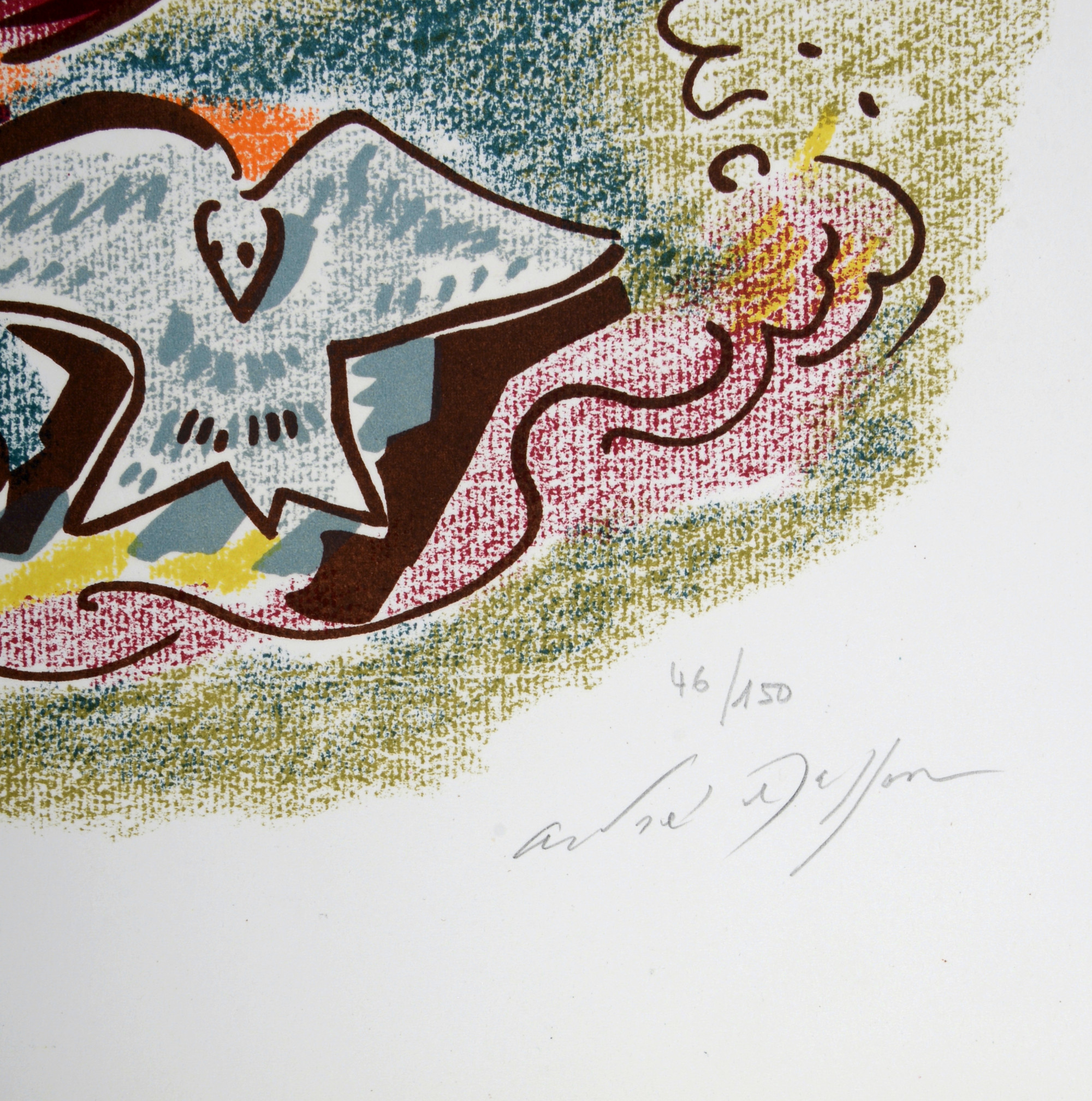 Lithographie André Masson – Imprimerie Mourlot – Pièce Unique