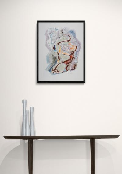 André MASSON - Sonnets de Louise Labé #1, 1972, Original lithograph (Hand-signed) 2