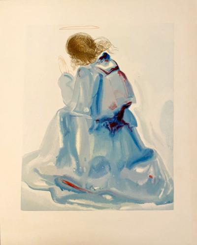 Salvador DALI - La Divine Comédie - Paradis 02 - L’ange, 1963 - Gravure originale 2