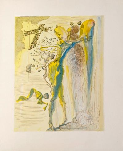 Salvador DALI - La Divine Comédie - Paradis 12 - L’éclat des corps glorieux, 1963 - Gravure originale 2