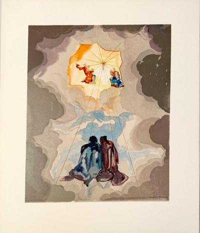 Salvador DALI - La Divine Comédie - Paradis 15 - Extase de Dante, 1963 - Gravure originale 2