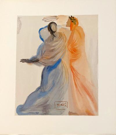 Salvador DALI - La Divine Comédie - Paradis 18 - La splendeur de Béatrice, 1963 - Gravure originale