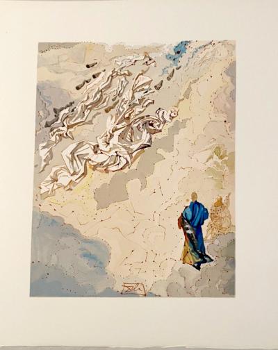Salvador DALI - La Divine Comédie - Paradis 20 - Le 6ème ciel de Jupiter, 1963 - Gravure originale 2
