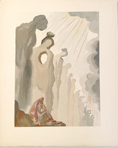 Salvador DALI - La Divine Comédie - Purgatoire 13 - La seconde corniche, 1963 - Gravure originale 2