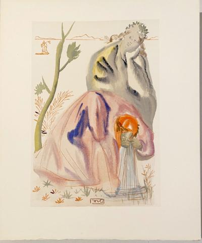 Salvador DALI - La Divine Comédie - Purgatoire 21 - La source, 1963 - Gravure originale 2