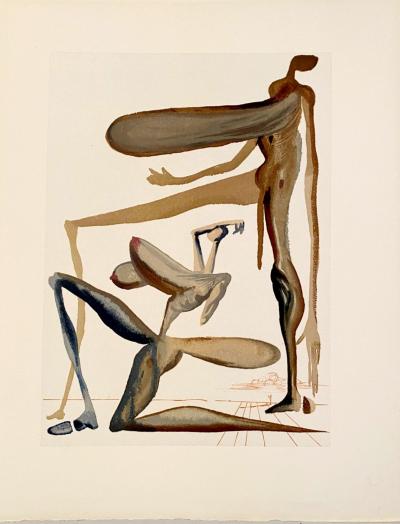 Salvador DALI - The Divine Comedy - Purgatory 22 - Prodigality, 1963 - Original engraving 2